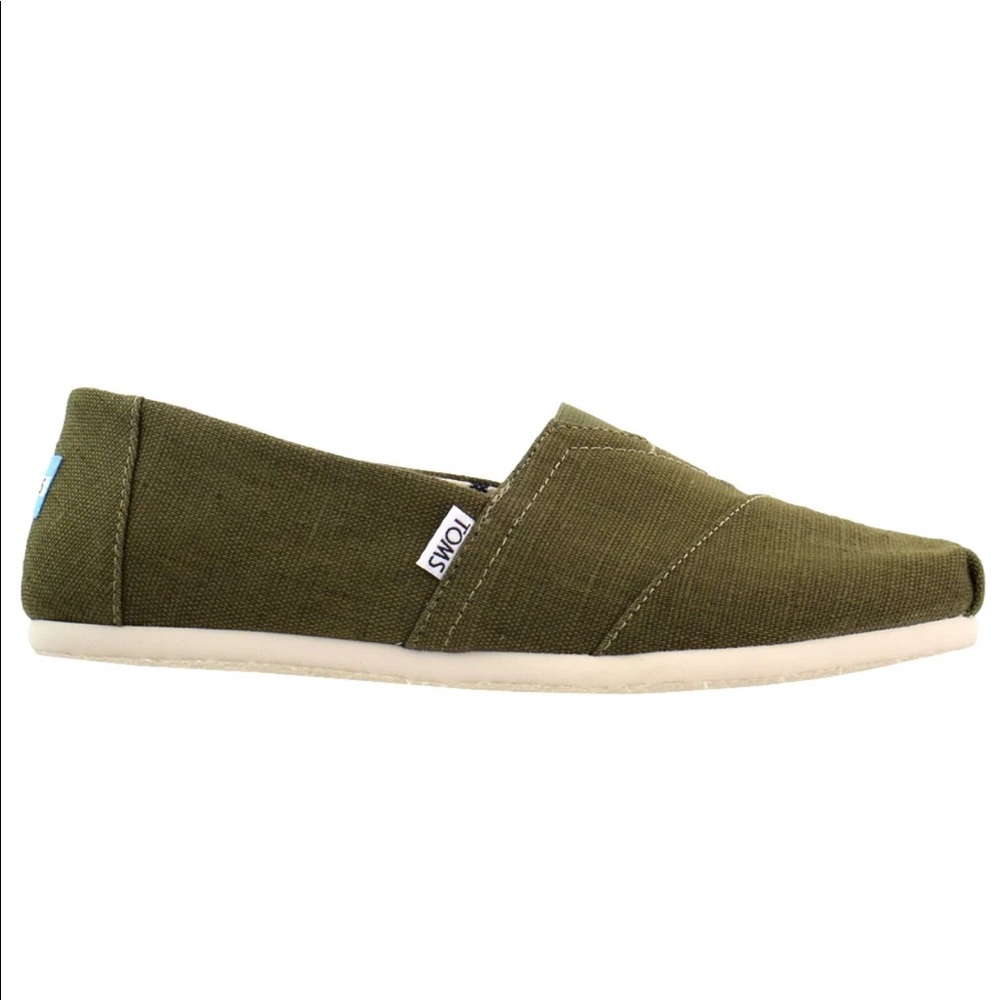 TOMS Olive Green Heritage Canvas Shoes